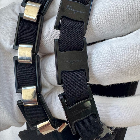 Salvatore Ferragamo Black Tote with Silver Accents - Picture 3 of 8